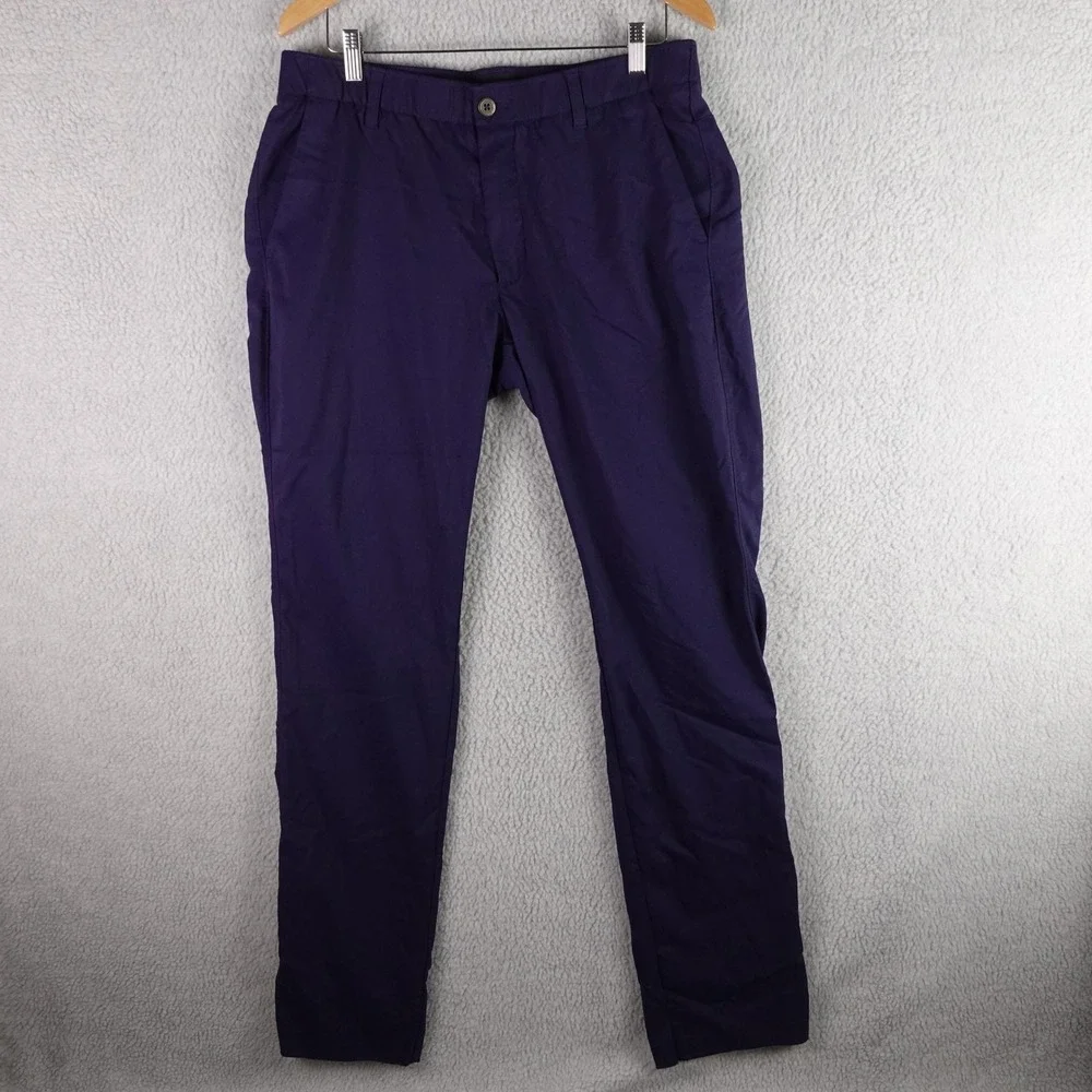 Under Armour Showdown Golf Pants Mens 36 Blue Straight Leg Performance Stretch